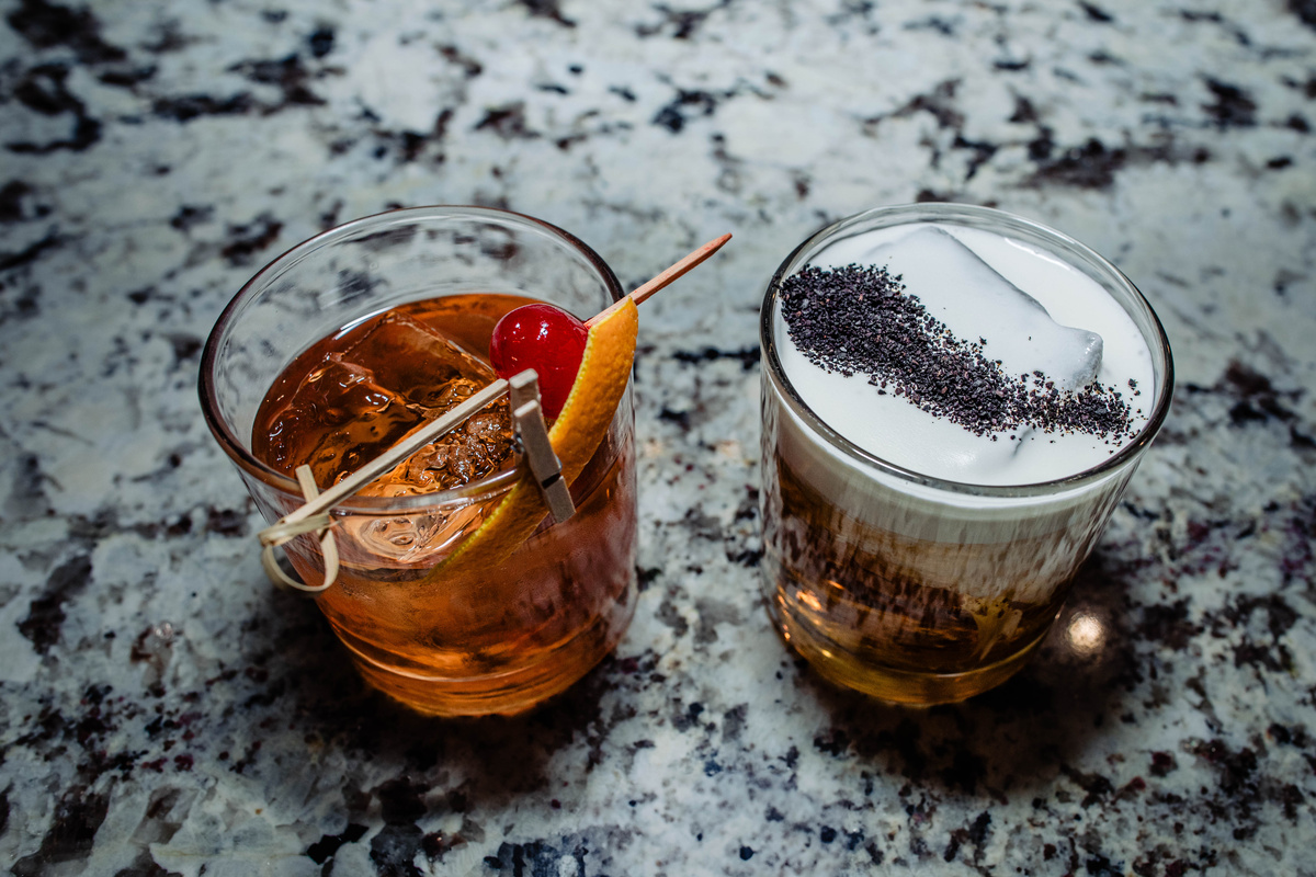 Evening ambiance signature cocktail